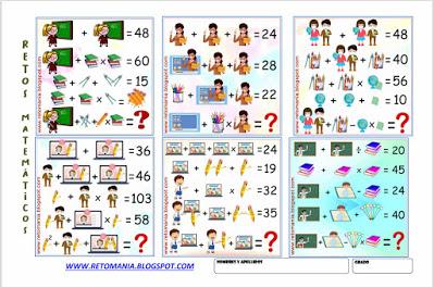 DESCUBRE EL RESULTADO Desafíos matemáticos, Problemas matemáticos, Retos matemáticos, Retos mentales, Ecuaciones, Acertijos, Acertijos matemáticos, Descubre el Número, El número que falta, El número oculto, Descubre el Resultado