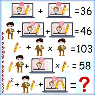 Desafíos matemáticos, Problemas matemáticos, Retos matemáticos, Retos mentales, Ecuaciones, Acertijos, Acertijos matemáticos, Descubre el Número, El número que falta, El número oculto, Descubre el Resultado