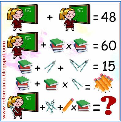 Desafíos matemáticos, Problemas matemáticos, Retos matemáticos, Retos mentales, Ecuaciones, Acertijos, Acertijos matemáticos, Acertijos numéricos, Descubre el Número, El número que falta, El número oculto, Descubre el Resultado