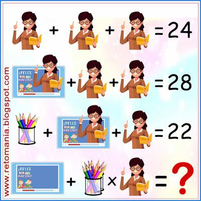 DESCUBRE EL RESULTADO Desafíos matemáticos, Problemas matemáticos, Retos matemáticos, Retos mentales, Ecuaciones, Acertijos, Acertijos matemáticos, Descubre el Número, El número que falta, El número oculto, Descubre el Resultado, Acertijos numéricos