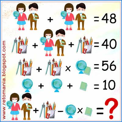 DESCUBRE EL RESULTADO Desafíos matemáticos, Problemas matemáticos, Retos matemáticos, Retos mentales, Ecuaciones, Acertijos, Acertijos matemáticos, Descubre el Número, El número que falta, El número oculto, Descubre el Resultado