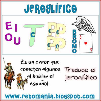 Desafíos matemáticos, Retos matemáticos, Problemas matemáticos, Retos mentales, Día del Idioma, Día del Libro, Jeroglíficos
