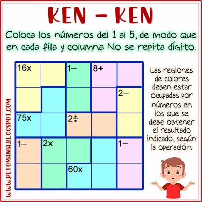 Sujiko,Ken Ken,Suko,Desafíos matemáticos,Retos Matemáticos,Retos mentales,Pasatiempos,