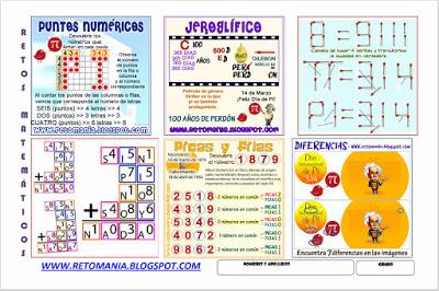 RETOS MATEMÁTICOS : DÍA PI