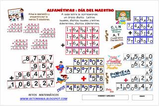 ALFAMÉTICAS : PROFESOR ALFAMÉTICAS : PROFESOR