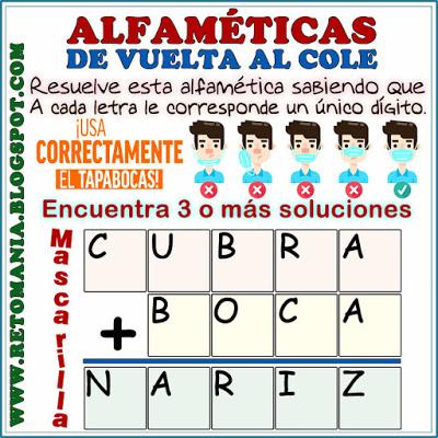 ALFAMÉTICAS: DE REGRESO A CLASES 2