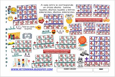 ALFAMÉTICAS : VARIAS