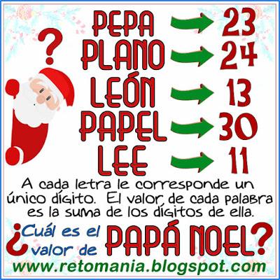 Alfamética,Criptoaritmética,Criptograma,Criptosuma,Navidad,Suma de Palabras,Juego de Palabras,Acertijos, Desafíos matemáticos, Retos matemáticos