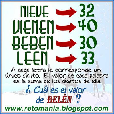 Alfamética,Criptoaritmética,Criptograma,Criptosuma,Navidad,Suma de Palabras,Juego de Palabras,Acertijos, Desafíos matemáticos, Retos matemáticos