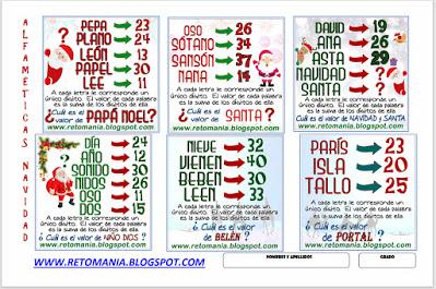 Alfamética,Criptoaritmética,Criptograma,Criptosuma,Navidad,Suma de Palabras,Juego de Palabras,Acertijos, Desafíos matemáticos, Retos matemáticos