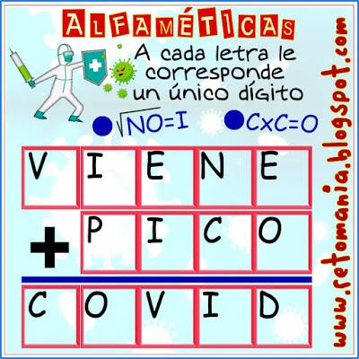 Alfaméticas, Criptoaritméticas, Criptosumas, Juego de letras, Juego de Palabras, Suma de palabras, Retos matemáticos, Desafíos matemáticos, Problemas matemáticos, Problemas de lógica