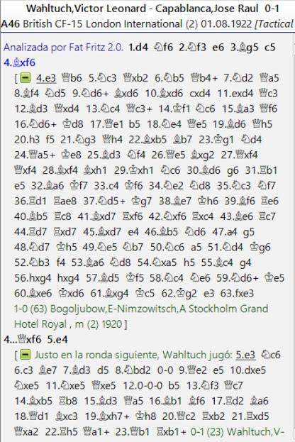 Lasker, Capablanca y Alekhine o ganar en tiempos revueltos (57)