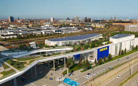 Dorte Mandrup diseña la tienda IKEA Copenhague con un parque en la azotea