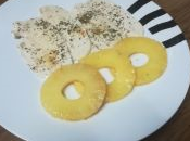 Pechugas pollo plancha piña