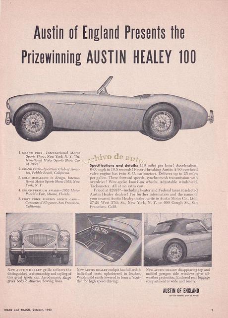 Austin-Healey 100, el primer deportivo de la marca británica de 1953