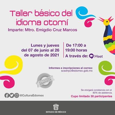 INVITAN A APRENDER EL IDIOMA OTOMÍ EN TALLER VIRTUAL