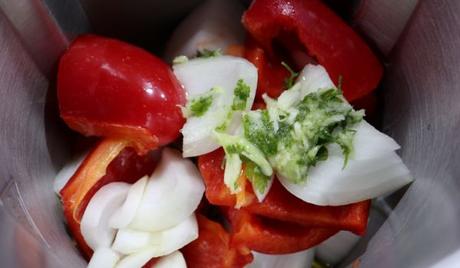 Ponemos la verdura para trocear