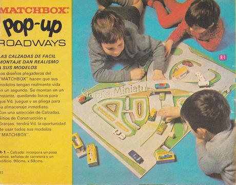 Pop-up Roadways los escenarios de cartón para jugar con los Matchbox