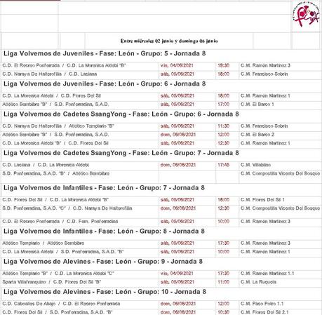 Liga fútbol base 'Volvemos' Horarios y localizaciones de los partidos del fin de semana en el Bierzo 1