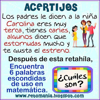 RETOS MATEMÁTICOS - ACERTIJOS