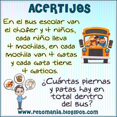 RETOS MATEMÁTICOS - ACERTIJOS