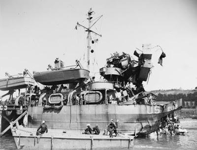Torpederas alemanas atacan la flota del Día D