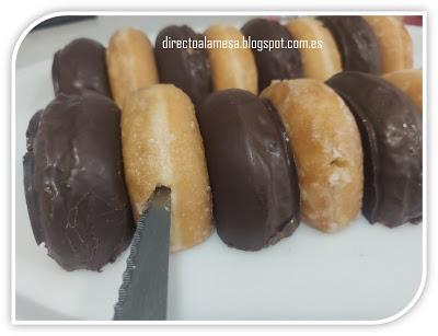 Tarta gusano de donuts