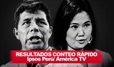 Pedro Castillo 50.2% y Keiko Fujimori, 49.8%. en conteo rápido de Ipsos.