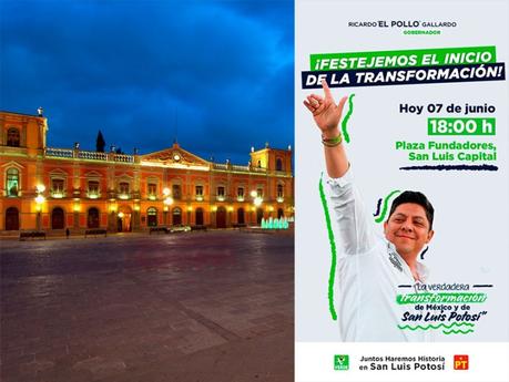 Ricardo Gallardo celebrará  este lunes en Plaza de Fundadores