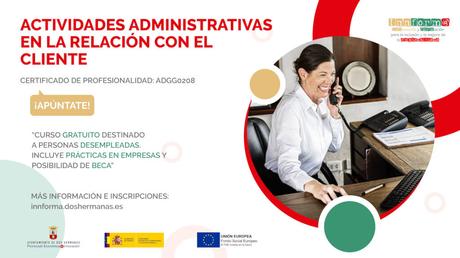El Proyecto Innform@ abre inscripciones a un nuevo curso gratuito de ‘Actividades administrativas’