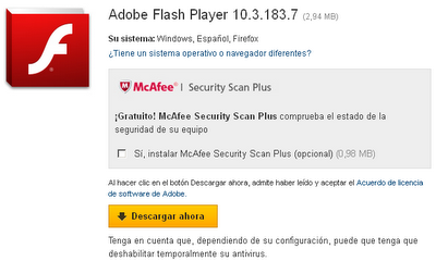 Adobe Flash Player se actualiza a la V.10.3.183.7  y soluciona varios problemas de compatibilidad