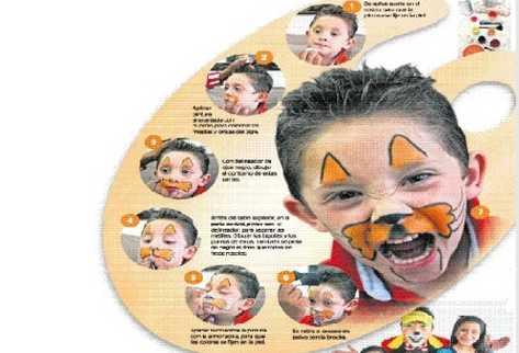 Los pintacaritas alegran celebraciones infantiles.