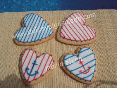 Galletas decoradas...corazones de verano y otro modelito veraniego!!