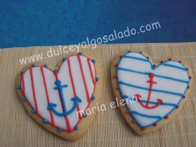 Galletas decoradas...corazones de verano y otro modelito veraniego!!