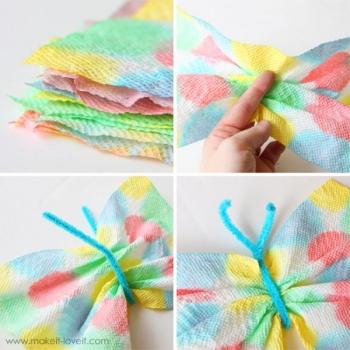 Mariposas de colores para hacer con vuestros hijos