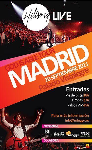 Casi agotadas las entradas del concierto de Hillsong en Madrid