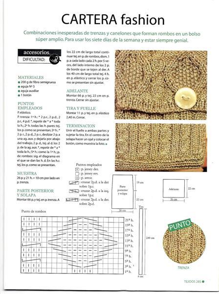 Tutoriales de carteras a dos agujas y al crochet!!!