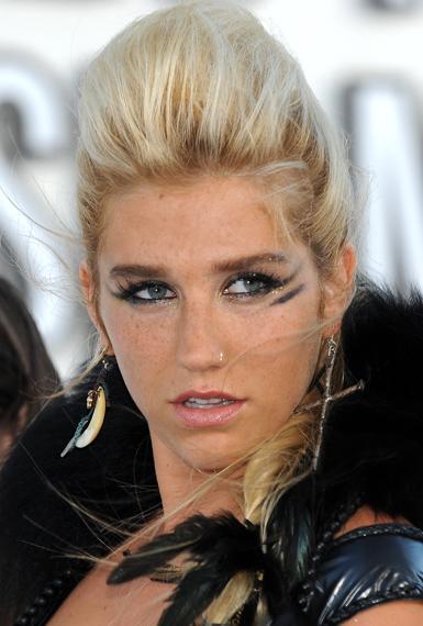 Ke$ha on the red carpet at the 2010 MTV Video Music Awards in Los Angeles.