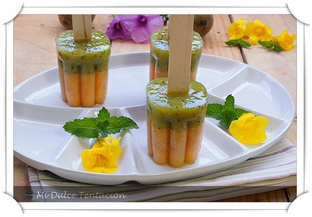 Helado de Kiwi y Plátano - Helado de Melón y Sandía