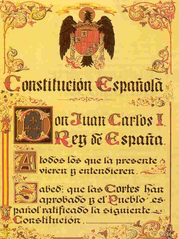 Constitución democrática española 1978