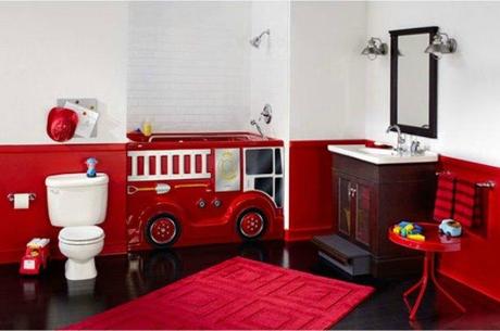 Bañera coche de bomberos Funbath