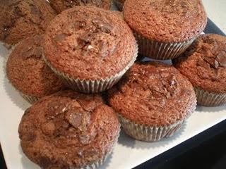 Magdalenas de chocolate