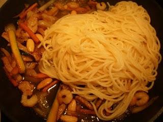 Fideos al estilo Singapur