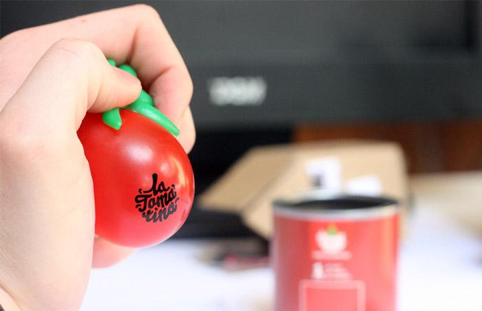 Original packaging para promocionar La Tomatina