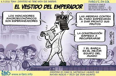 La desnudez del presidente y de los diputados socialistas.