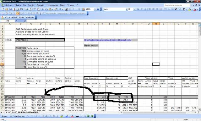 Aclaraciones a la hoja de Excel