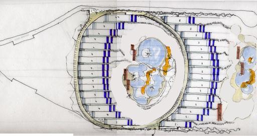 A-cero presenta los exteriores de una lujosa urbanización de Ibiza (bloque 2 plantas)