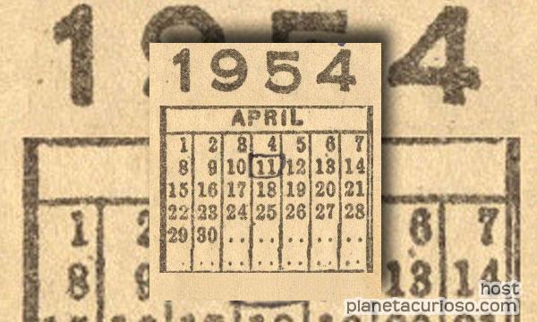 ¿Sabías que el día más aburrido del siglo XX fue el 11 de abril de 1954?