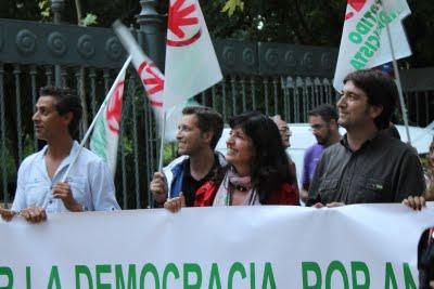 Concentración de UGT y CCOO contra la reforma en Sevilla