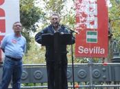 Concentración CCOO contra reforma Sevilla